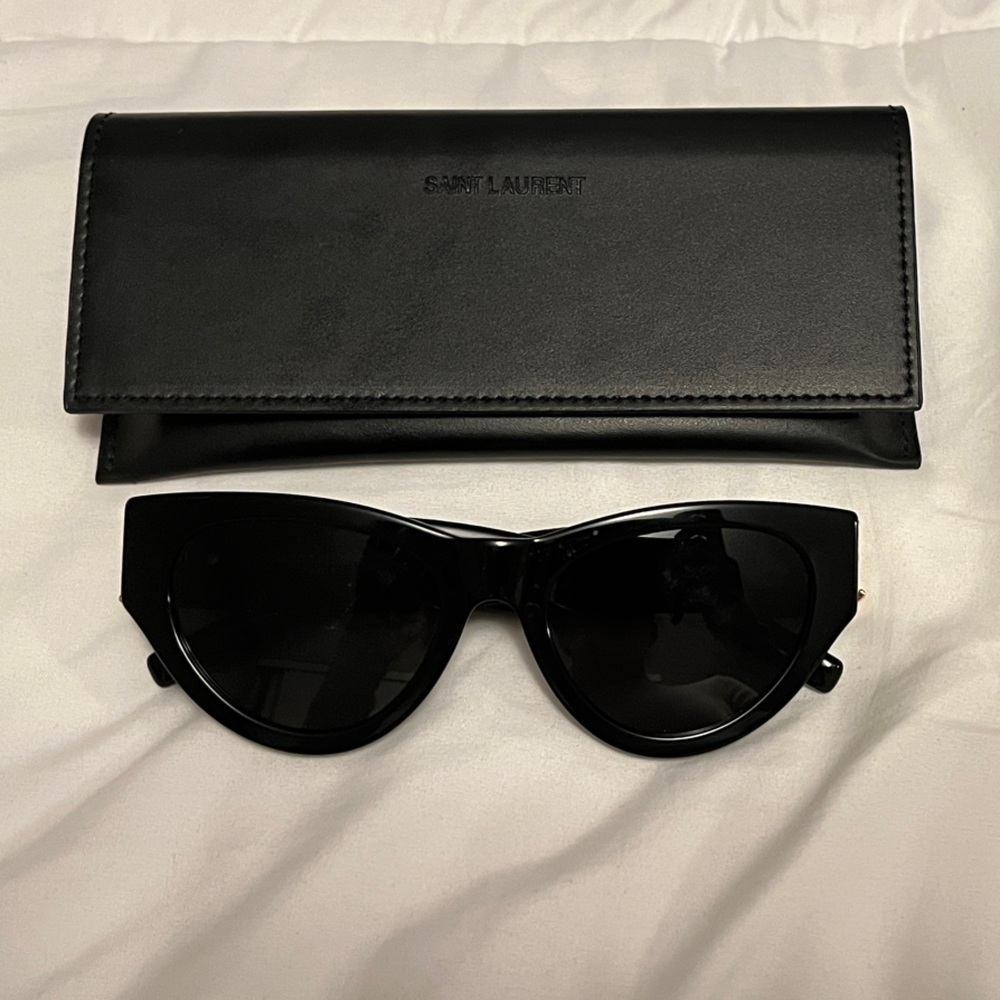 Saint Laurent Cat-Eye Sunglasses with Case